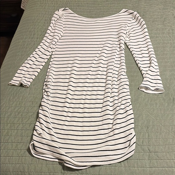 Striped Long Sleeve Dress - Picture 2 of 5